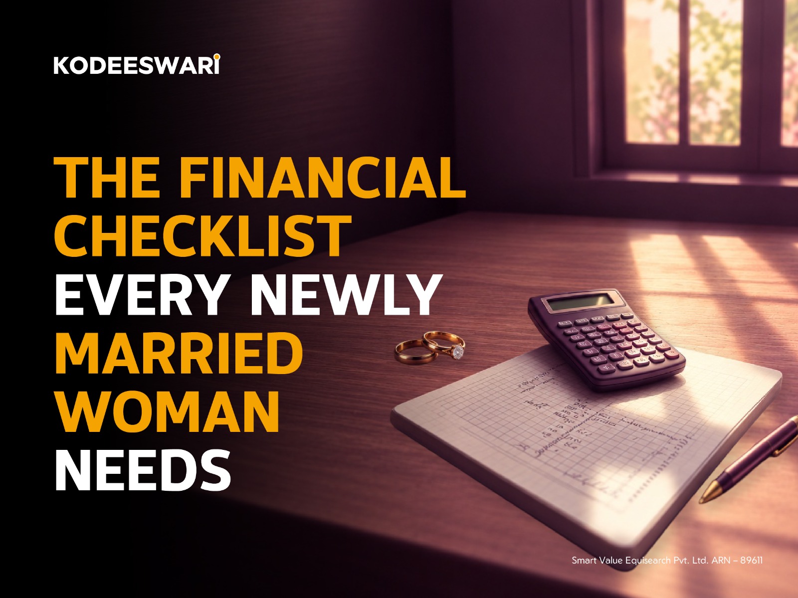 Financial Planning Checklist for Newly Married Women